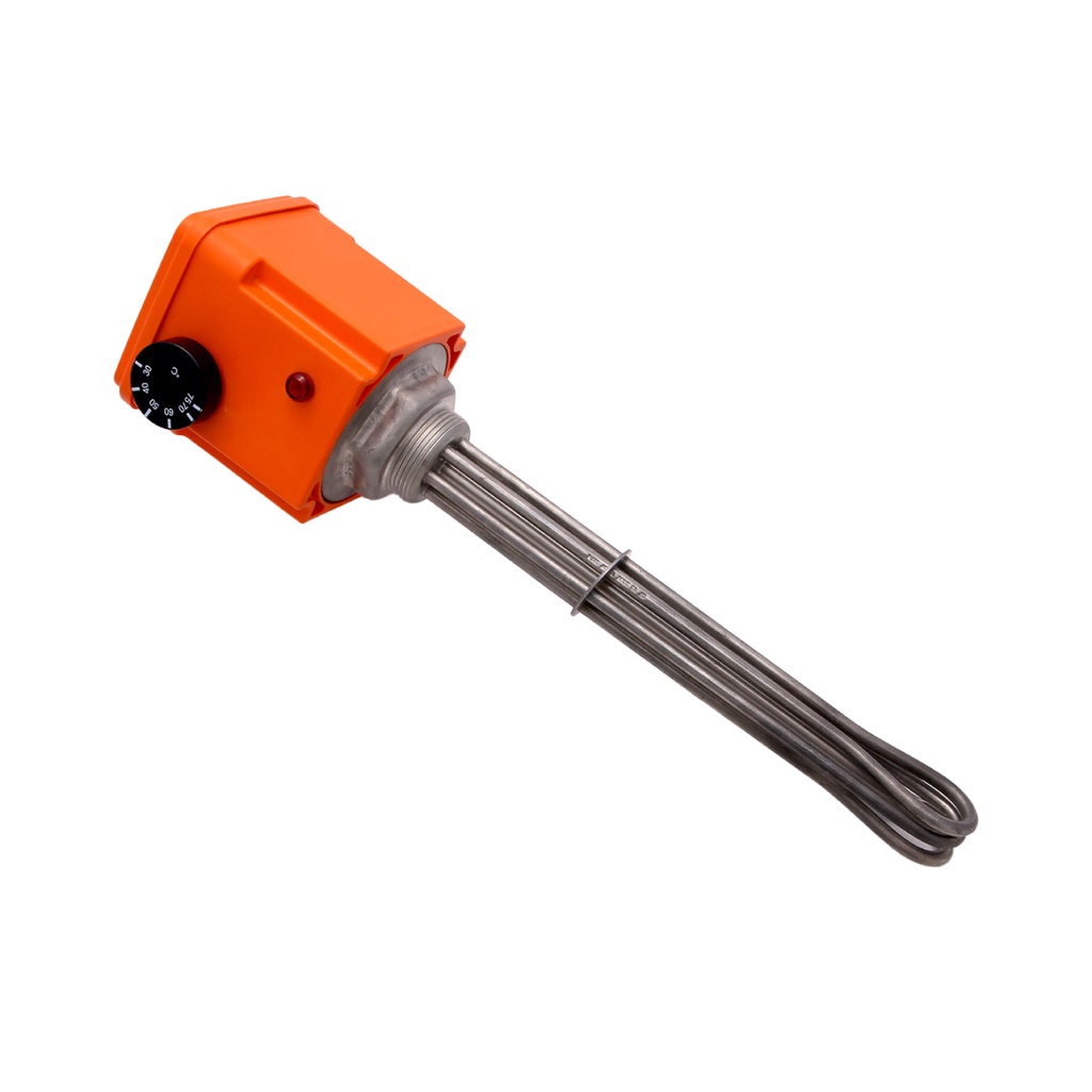 Sedes 3 kW sähkövastus termostaatilla 320mm, 1"1/2, IP65, Aisi 316L, 230V