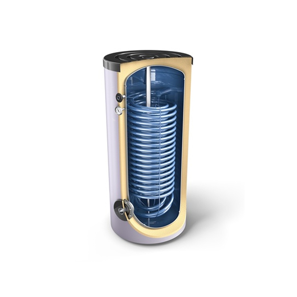 Tesy varaaja 921l; halkaisija 1050mm, korkeus 2012mm, lämmityskierukan pinta-ala 2,5+4,6m2