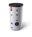 EV 2x15 S 200 60 HP 45D - 45° angled in/out DHW tank 180l, 8 Bar