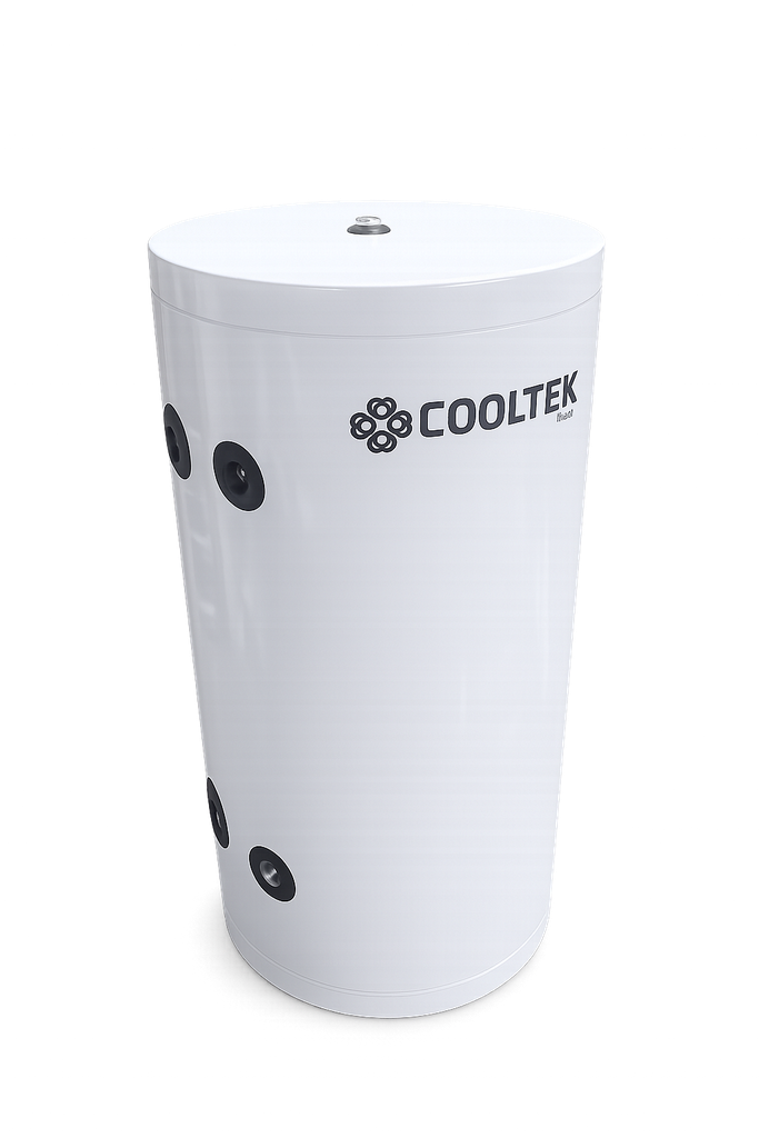 Cooltek puskurivaraaja seinälle 80l rosteri, valkoinen 4x 1"